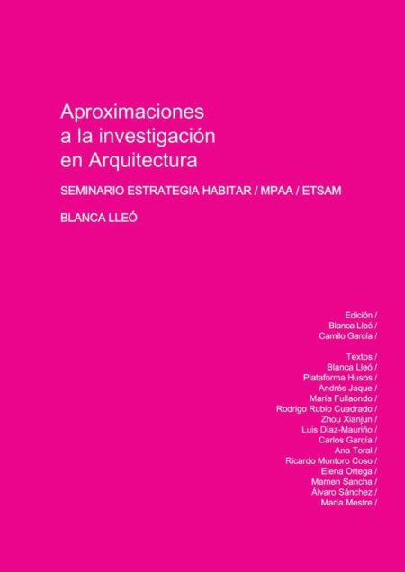 Aproximaciones a la investigación en arquitectura