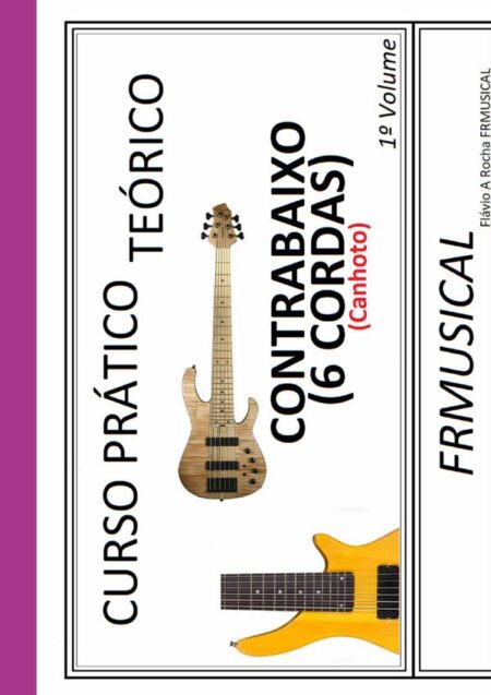 Curso Prático Teórico Contrabaixo 6 Cordas [não Destro/canhoto]1º Volume:Contrabaixo 6 Cordas [não destro/canhoto]1º Volume