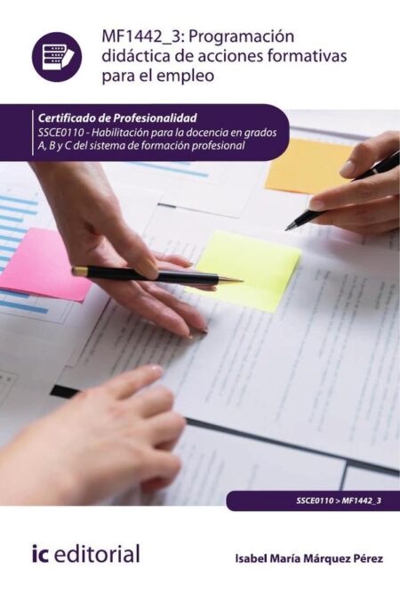 Programación didáctica de acciones formativas para el empleo. SSCE0110 - Habilitación para la docencia en grados A, B y C del Sistema de Formación Profesional