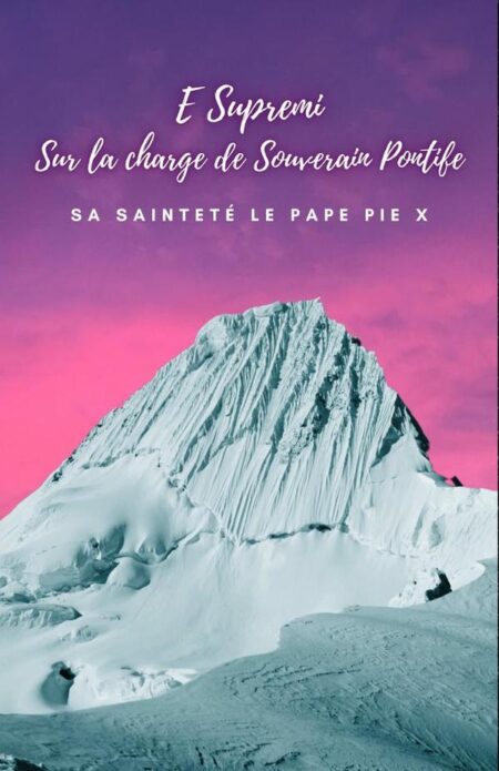 E Supremi. Sur la charge de Souverain Pontife.