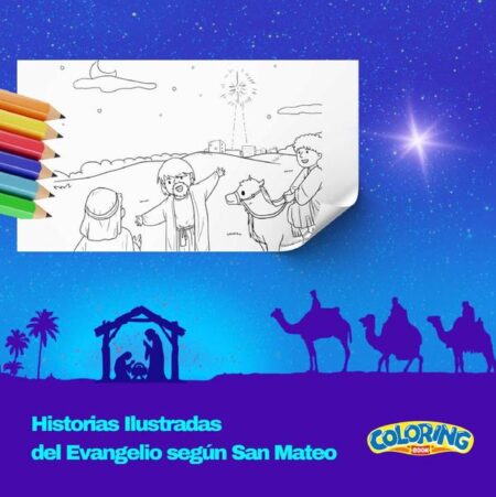 Historias Ilustradas del Evangelio según San Mateo. Coloring Book.