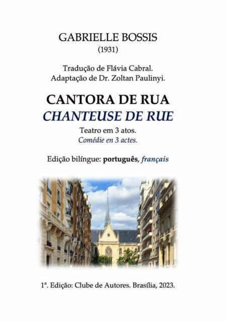 Cantora De Rua (chanteuse De Rue): Edição Bilíngue (português, Français)