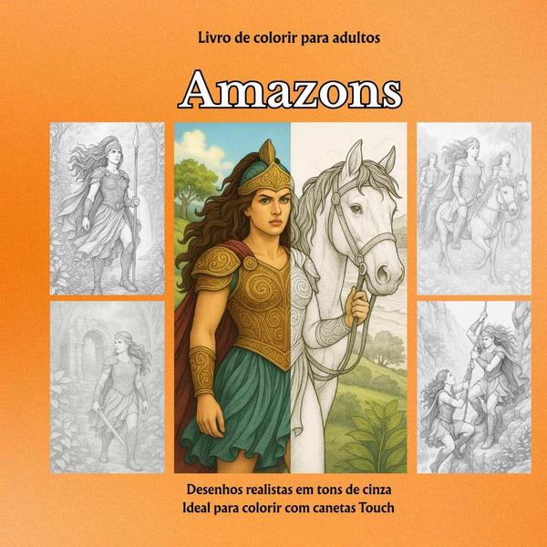 Amazons:Livro de colorir para adultos