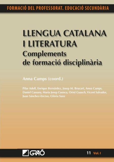 Llengua Catalana i Literatura:Complements de formació disciplinària