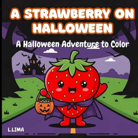 A Strawberry On Halloween:A Halloween Adventure to Color