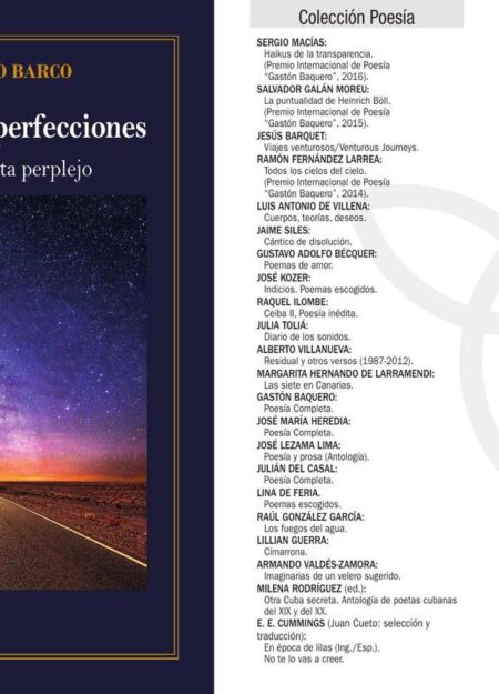 El libro de las imperfecciones:(Miradas de un poeta perplejo)