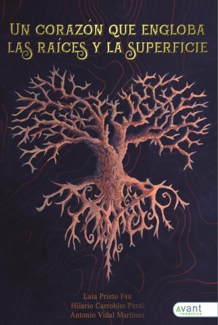Un corazón que engloba las raíces y la superficie