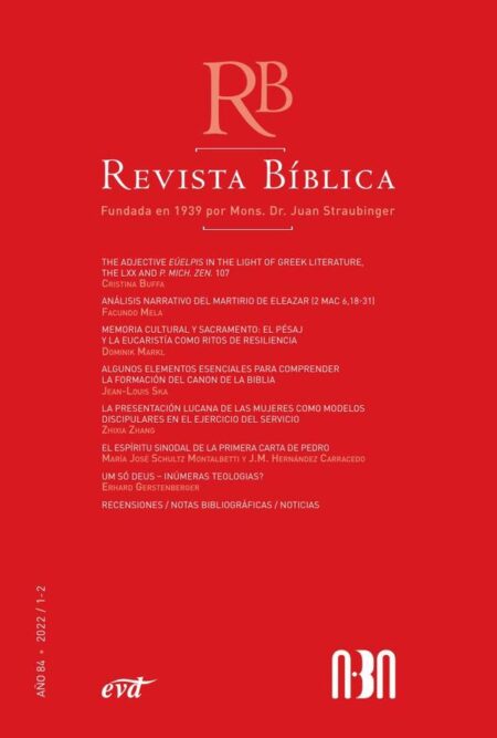 Revista Bíblica 2022/1-2 - Año 84