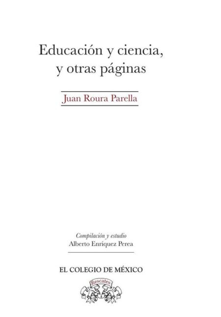 Educación y ciencia, y otras páginas