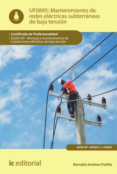 Mantenimiento de redes eléctricas subterráneas de baja tensión. ELEE0109 - Montaje y mantenimiento de instalaciones eléctricas de Baja Tensión