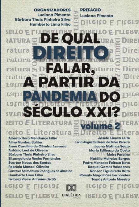 De qual direito falar, a partir da pandemia do século XXI? (Volume 2)