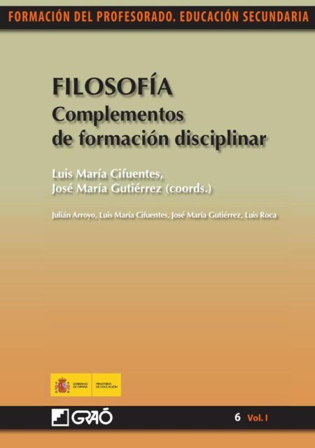 Filosofía. Complementos de formación disciplinar