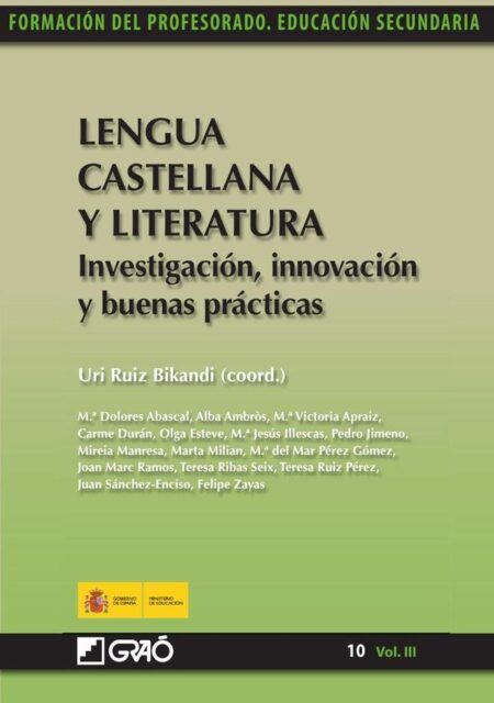 Lengua Castellana y Literatura. Investigación, innovación y buenas prácticas