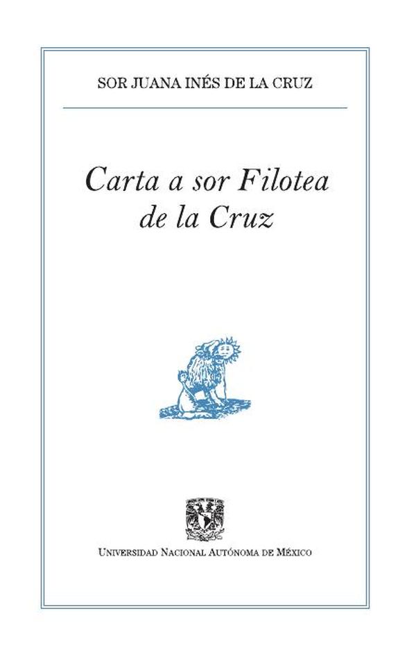 Carta a sor Filotea de la Cruz