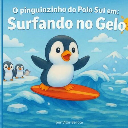 O Pinguinzinho Do Polo Sul Em: Surfando No Gelo